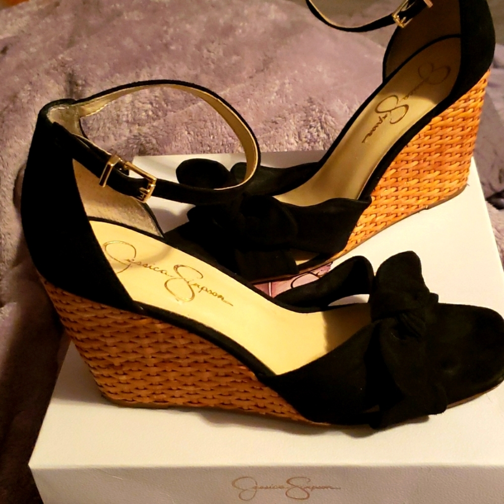 Jessica Simpson Delirah Wedge Sandal Black
